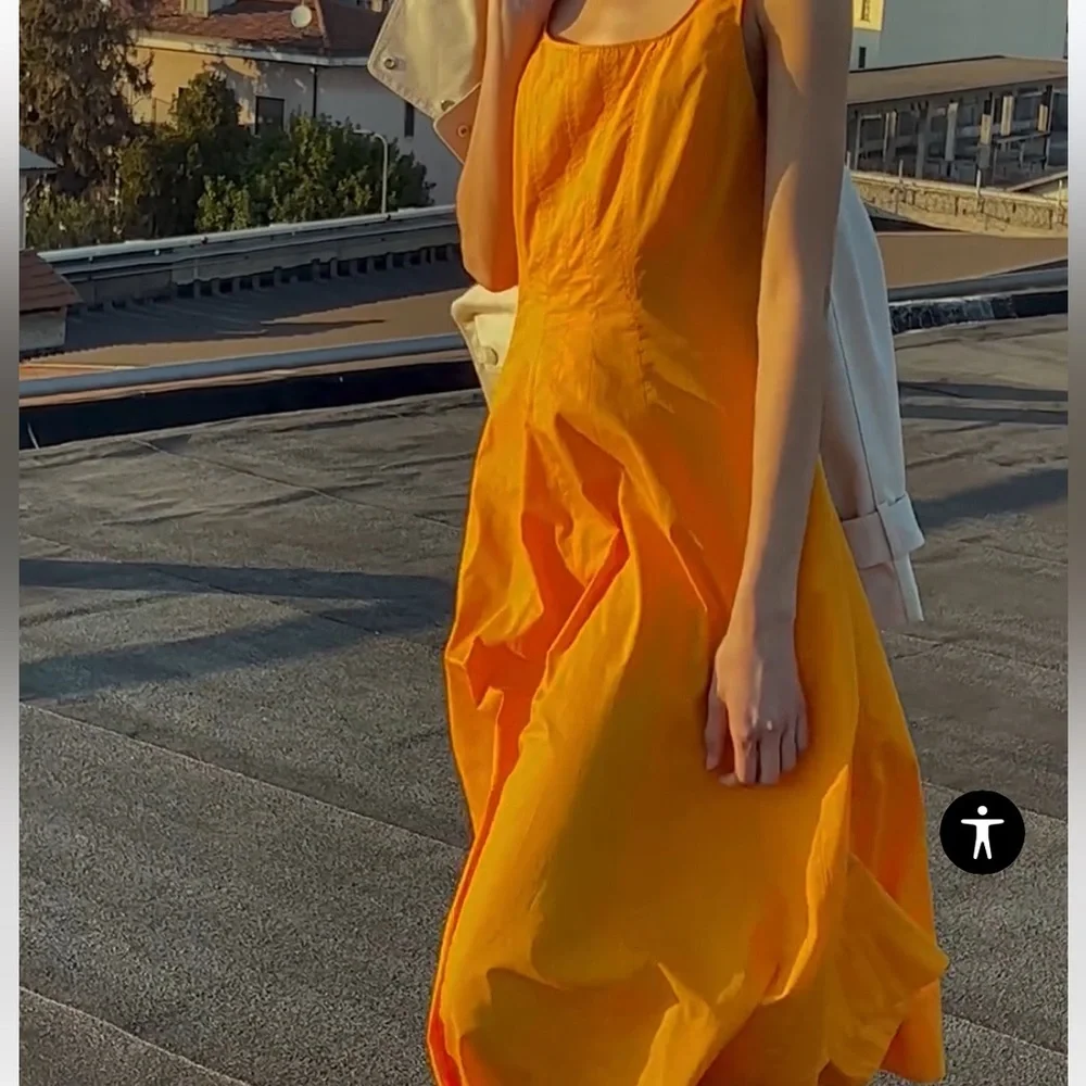 Zara Poplin Tank Dress - Picture 7 of 16